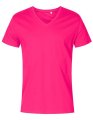 Heren T-shirt Promodoro V-Neck Bright Rose